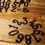 5 Inch Antique Cast Wrought Iron House Door Numbers