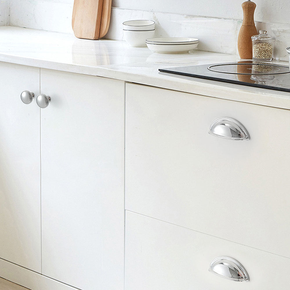 Modern Brass Cabinet Cup Pulls