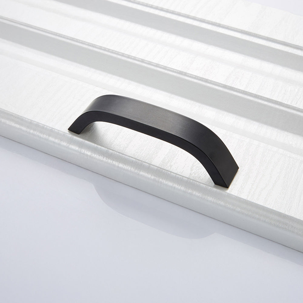 Sleek Curved Aluminum Alloy Cabinet Drawer Handles
