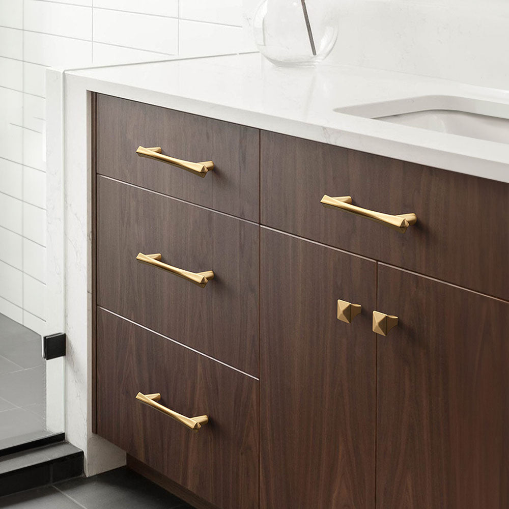Nordic Style Gold Black Cabinet Dresser Pull Knobs