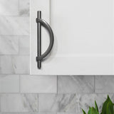 Grey Wardrobe Door Handle Modern Minimalist Cabinet Door Drawer Handle Light Luxury Bathroom Cabinet Door Handle