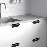 Art Deco Aluminum Alloy Recessed Door Pulls Cabinet Handles