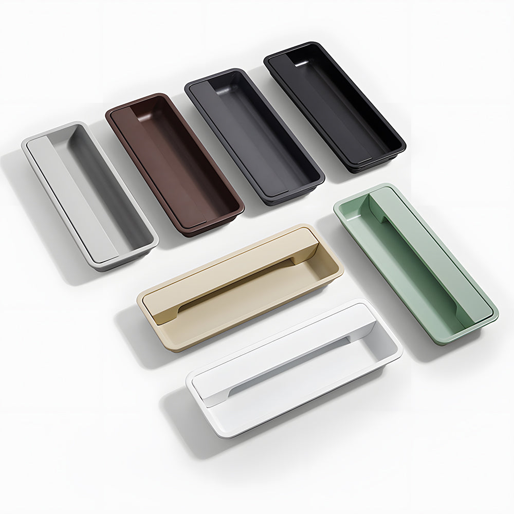 Modern Multi-color Recessed Grooved Handle