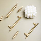 Modernist Soild Gold Brass Cabinet Handles And Kitchen Cupboard Knobs