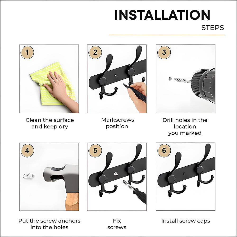 Retro Entrance Wall Clothes Hook