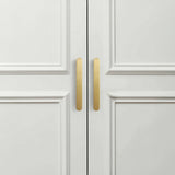 Rounded Edges Solid Brass Kitchen Cabinet Handles