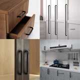 Big Size Colorful Double Curved Drawer Door Handles
