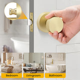 Heavy Duty Zinc Alloy Indoor Rounded Bathroom Door knobs