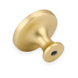 Gold Round Bathroom Cabinet Drawer Knobs