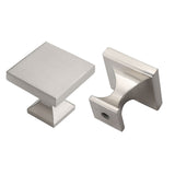 Square Zinc Alloy Kitchen Cabinet Knobs