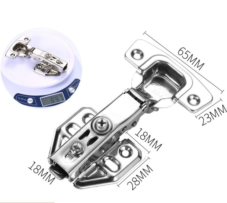 Cabinet Hinges Soft Close Hinges For Frameless Kitchen Cabinets Door 1.2mm Thickness Stainless Steel Nickel Plated Finish