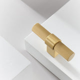Solid Brass Gold Knurled Hardware Kitchen Cabinet Pulls