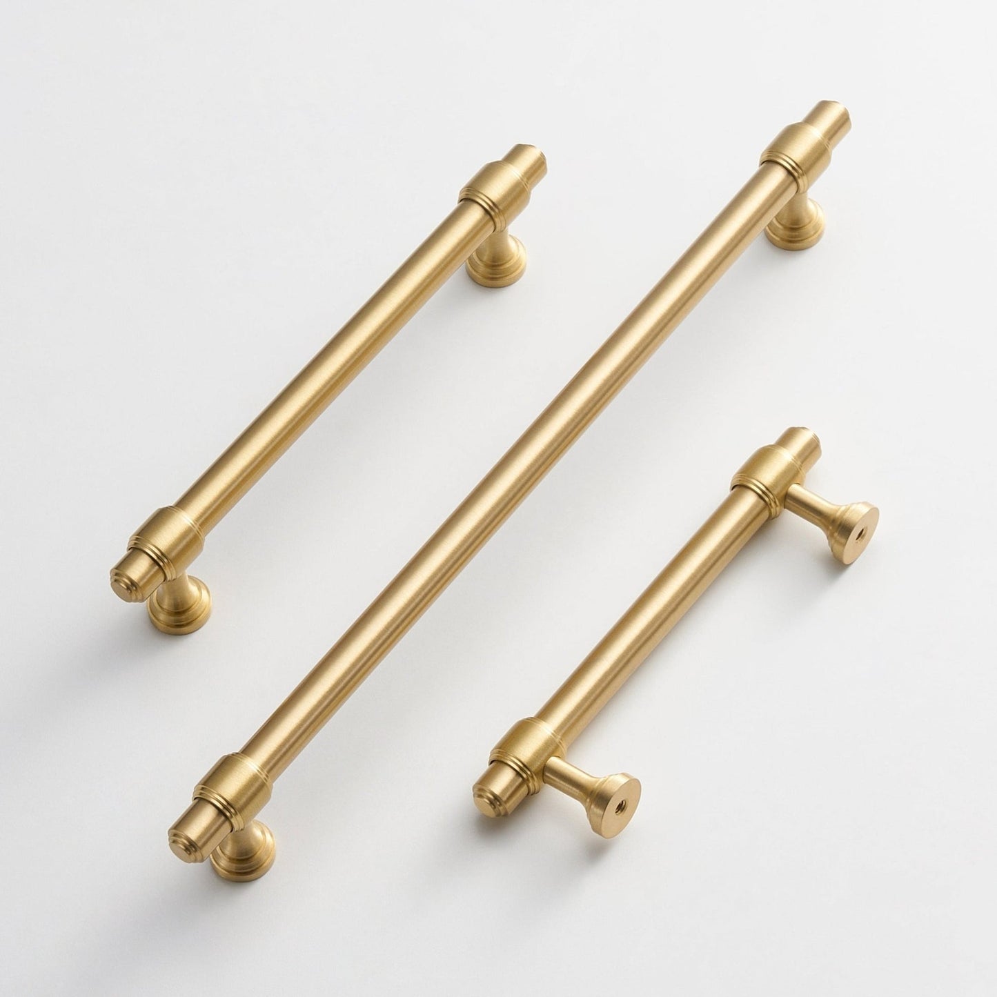 Modern Brass Black & Gold  Kitchen Cabinet Drawer Pulls