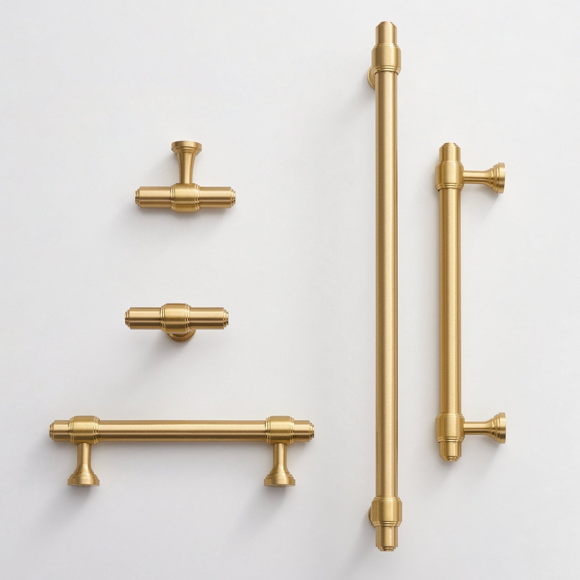 Modern Brass Black & Gold  Kitchen Cabinet Drawer Pulls