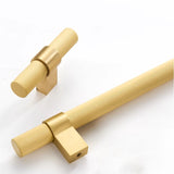 Solid Brass Gold Knurled Hardware Kitchen Cabinet Pulls