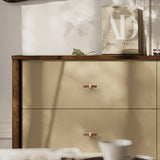 Square Wooden Walnut Kitchen Cabinet Handle