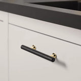 Leather Drawer Pulls Handles Wardrobe Dresser Knobs