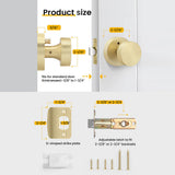 Heavy Duty Zinc Alloy Indoor Rounded Bathroom Door knobs
