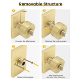 Zinc Alloy Heavy Duty Single-Sided Rectangle Door Knob