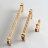 Square Wooden Walnut Kitchen Cabinet Handle
