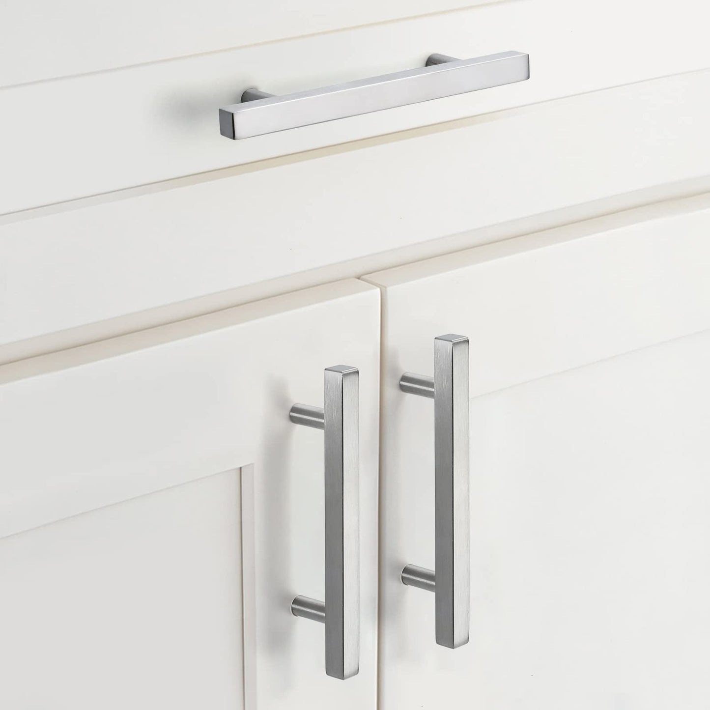 Silver Cabinet Handles for Dresser and Bathroom