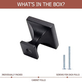 Square Zinc Alloy Kitchen Cabinet Knobs