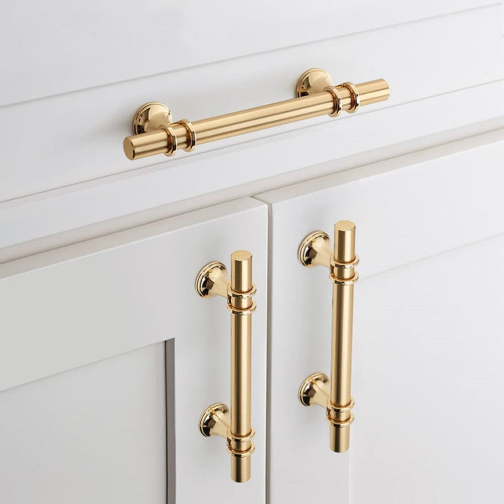 Gold Luxurious Zinc Alloy Europe Style Drawer Pulls