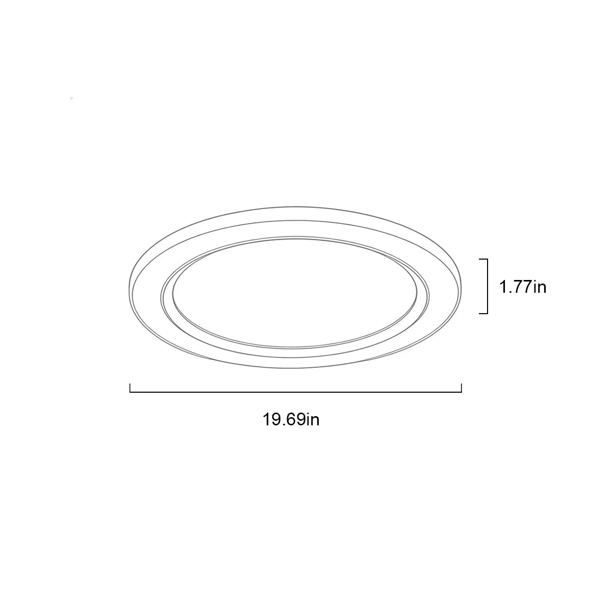 Circular rock slab ceiling light fixture