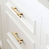 Nordic American Modern Luxury Gold Cabinet Handles