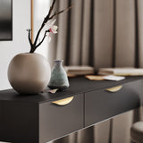 Half Moon Finger Edge Cabinet Handles Door Hardware