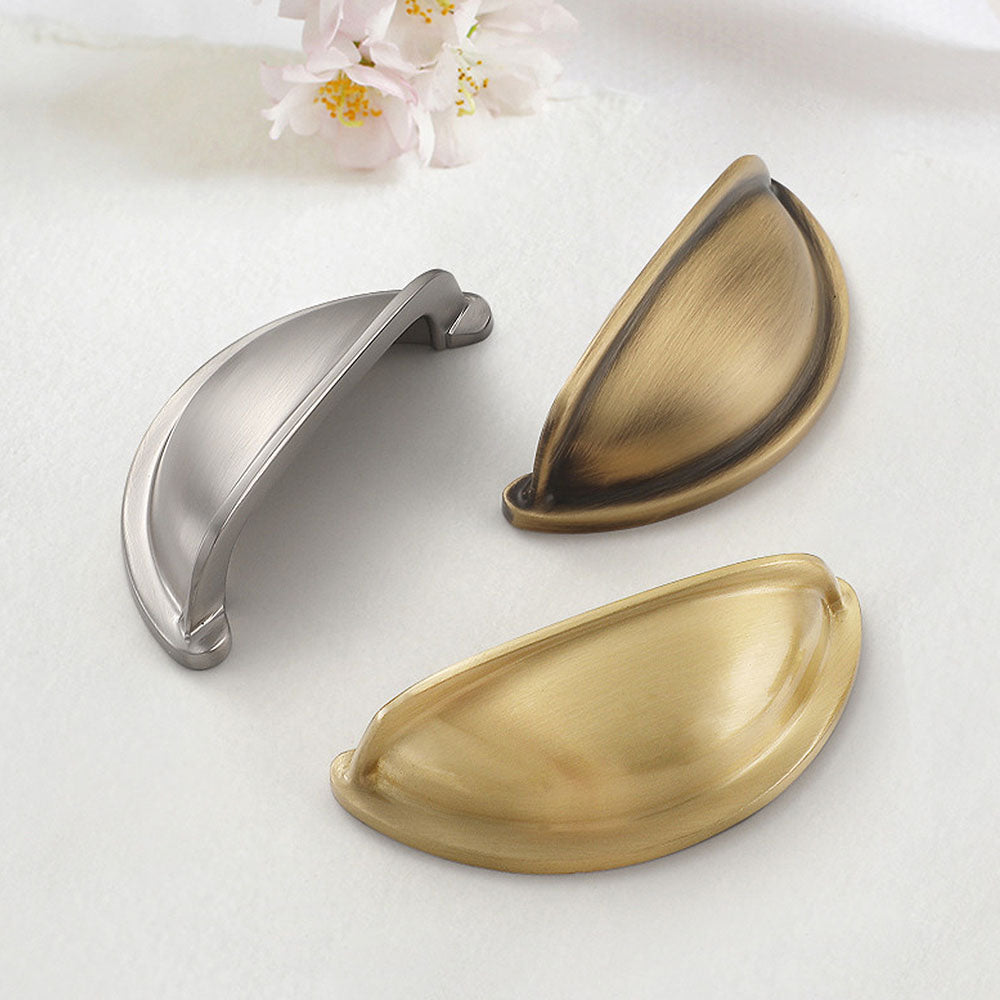 Modern Brass Cabinet Cup Pulls