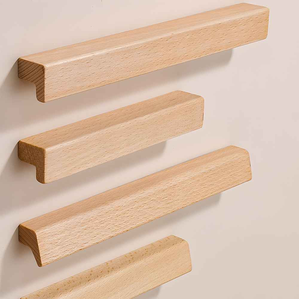 Natural Wood Lucky 7 Cabinet Handles