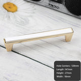 Modern Deco Square Zinc Alloy Kitchen Cabinet Pulls