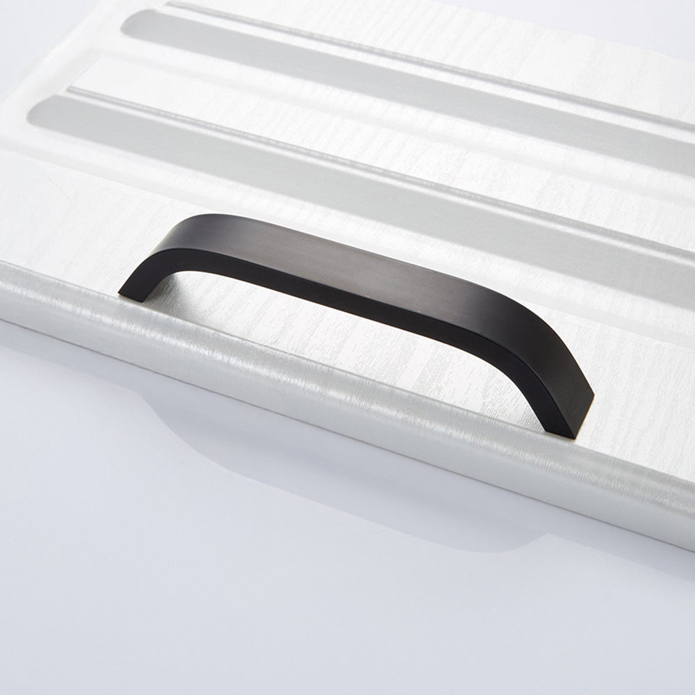 Sleek Curved Aluminum Alloy Cabinet Drawer Handles