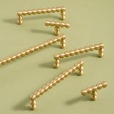 Vintage Spherical Brass Cabinet Handles