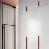 Aluminum Alloy Round Arc Shape Invisible Handle For Cabinet