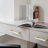 Modern Minimalist Gold and Grey Cabinet Door Handles