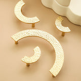 Shiny Gold Brass Semi Circle Cabinet Handles