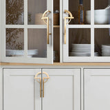 Modern Creative Gold Paired Cabinet Door Handles for Kitchen