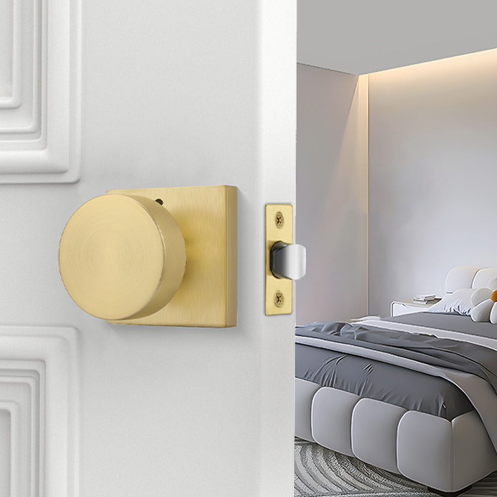 Zinc Alloy Square Passage Interior Door Knobs for Bedroom