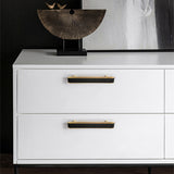 Luxury Leather Pattern Cabinet Pulls