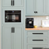 Matte Black Aluminum Alloy Kitchen Hardware Drawer Handles