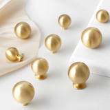 Champagne Gold Round Cabinet Knobs