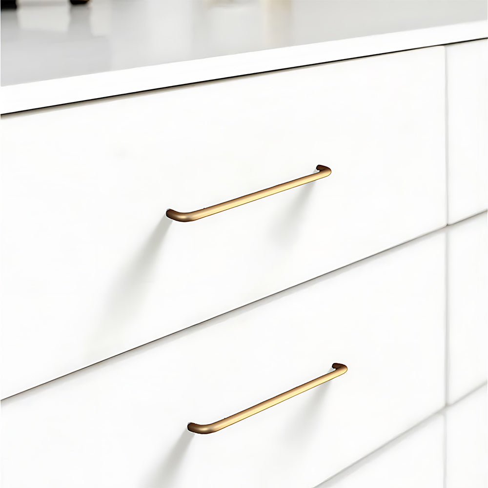 Simple Aluminum Alloy Rounded Arc Cabinet Handle