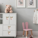 Ceramic Bunny Knobs Rabbit children Drawer Pulls