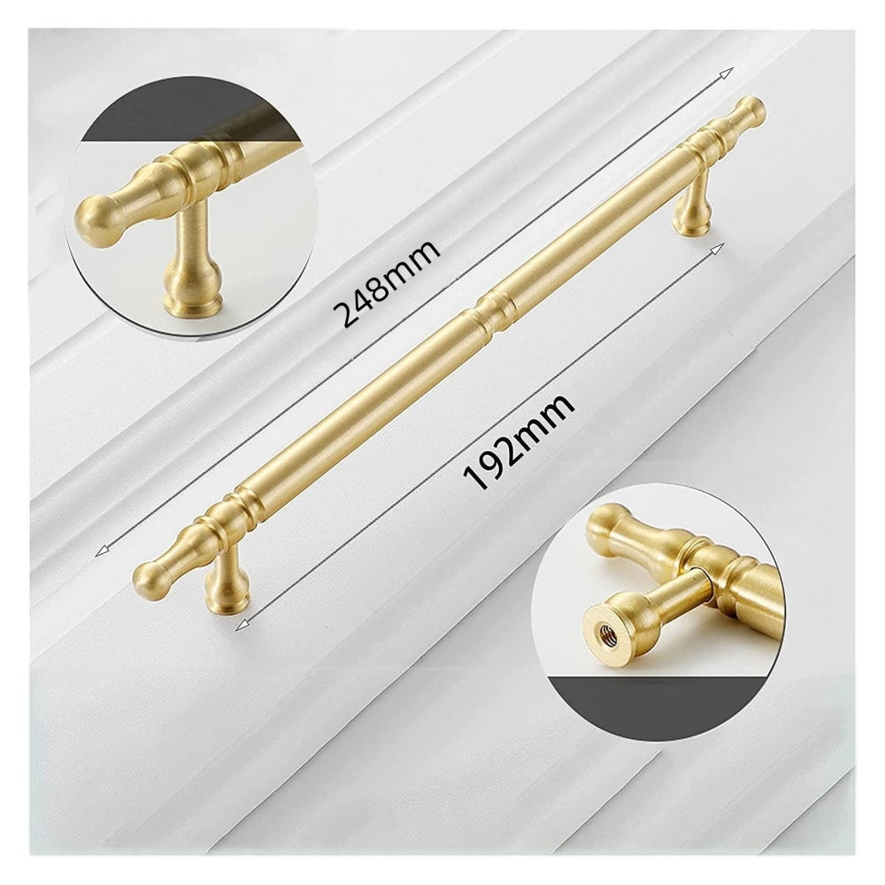 Antique Gold Door Handles Vintage Kitchen Cabinet Pulls