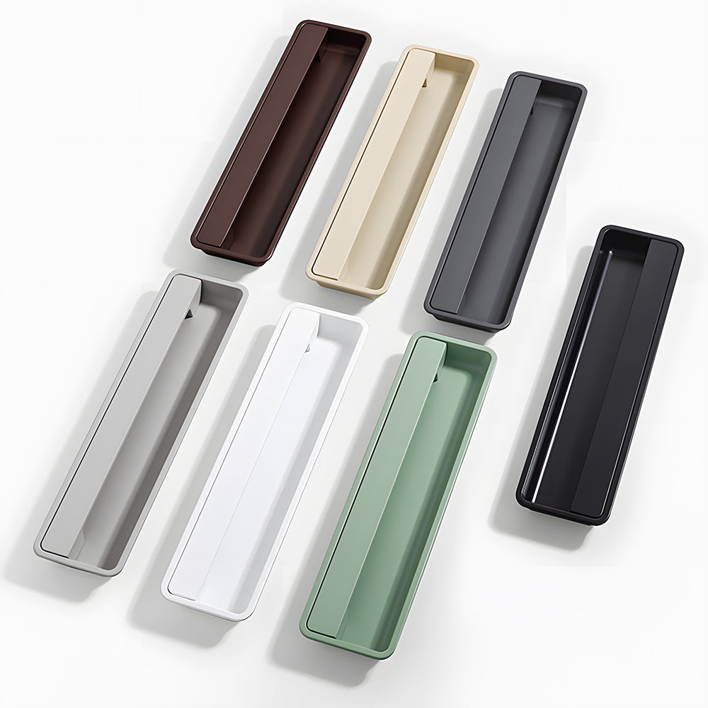 Modern Multi-color Recessed Grooved Handle