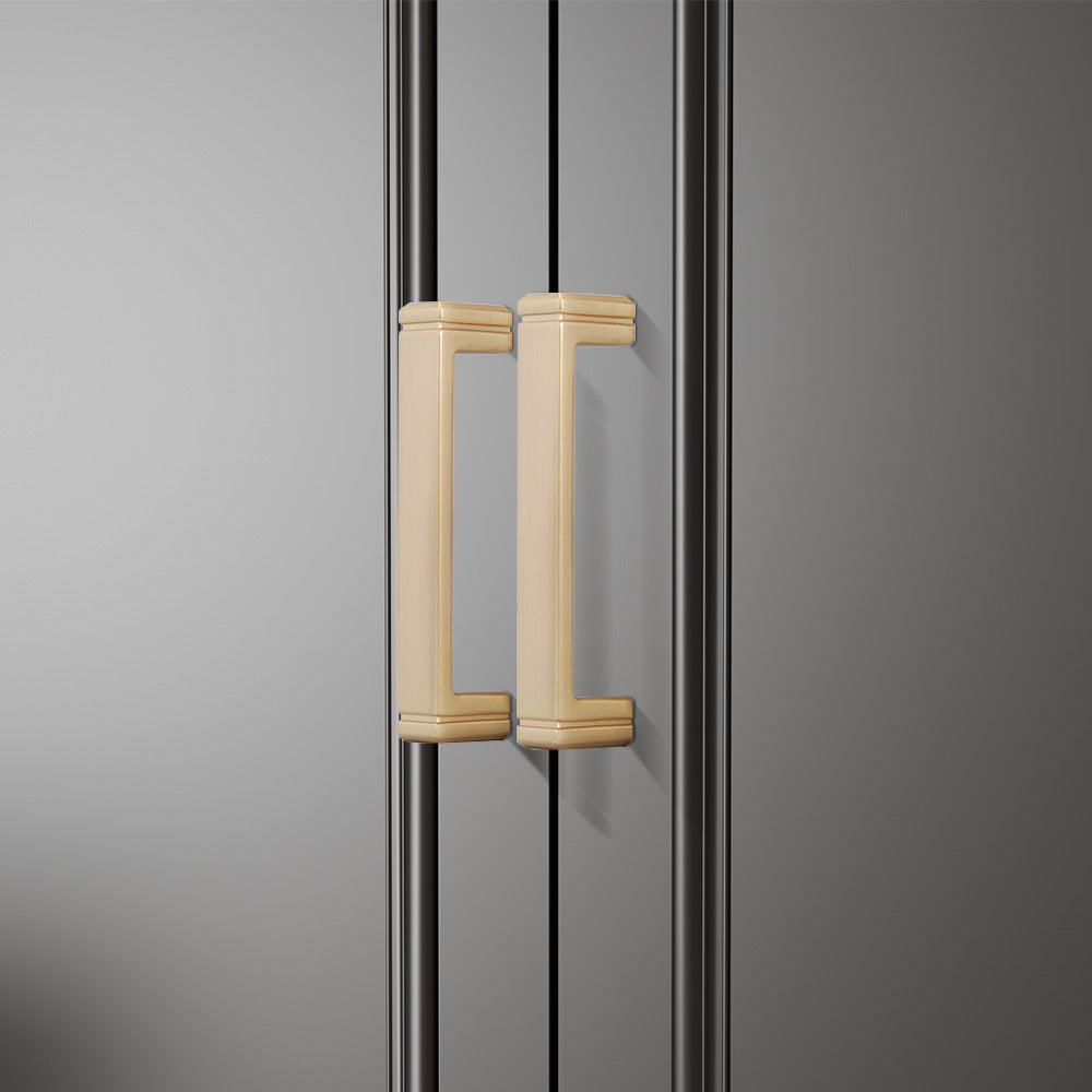 Modern Minimalist Zinc Alloy Square Cabinet Handle
