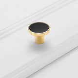 Simple Gold Solid Cabinet Handle Round Corner Pull