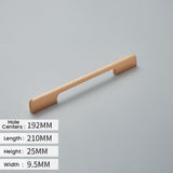 Solid Aluminum Alloy Modern Black Long Cabinet and Drawer Handles